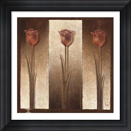 Framed Three Tulips Print