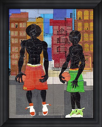 Framed BK Hoop Stars Print