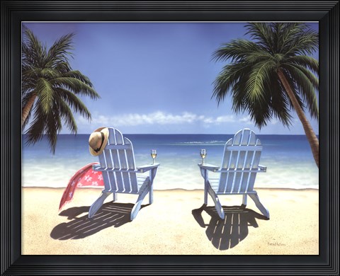 Framed Cocktails for Two Print