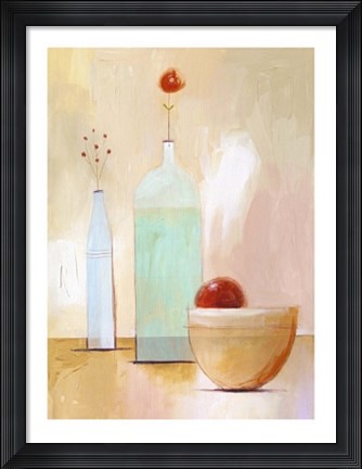 Framed Still Life on Yellow Table Print