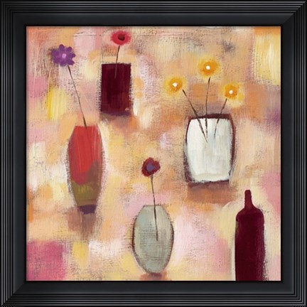 Framed Floral Arrangement I Print