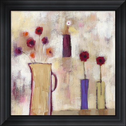 Framed Floral Arrangement II Print