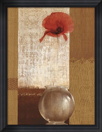 Framed Ambient Poppy Print