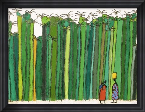 Framed 39 Palm Trees Print