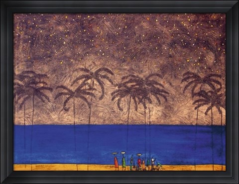 Framed By the Beach Print