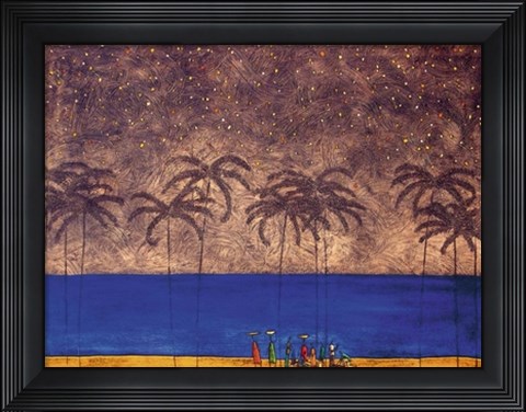 Framed By the Beach Print