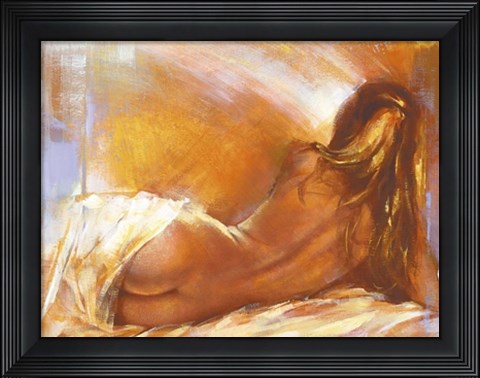 Framed Odalisque I Print
