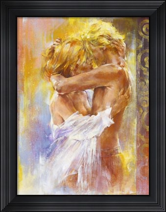 Framed Les Amoureux I Print