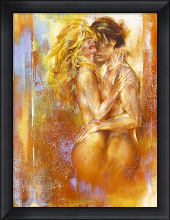 Framed Les Amoureux II Print