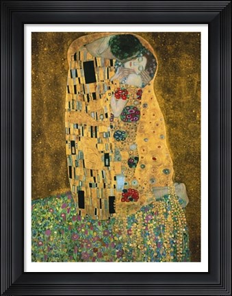 Framed Der Kuss Print