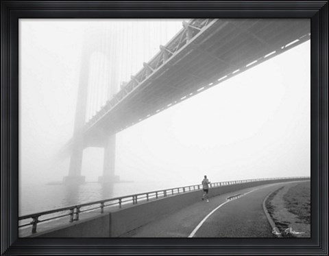 Framed Verrazano Bridge Print