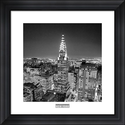 Framed Chrysler Building Print