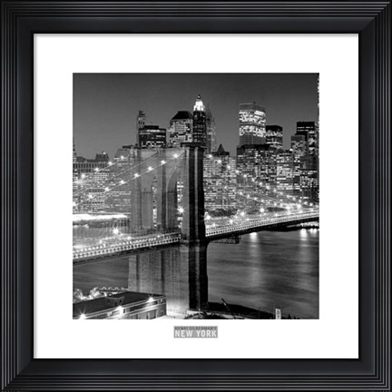 Framed Brooklyn Bridge Print