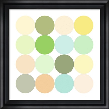 Framed Sixteen Circles Make a Square II Print