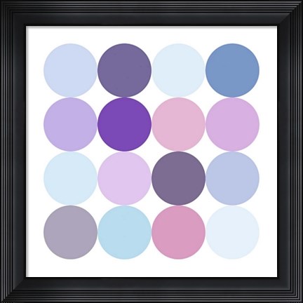 Framed Sixteen Circles Make a Square I Print