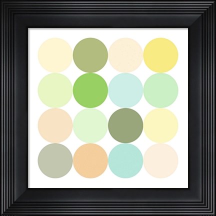 Framed Sixteen Circles Make a Square II Print
