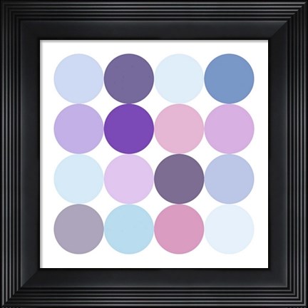 Framed Sixteen Circles Make a Square I Print
