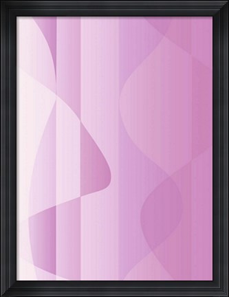 Framed Mauve Waves Print