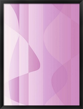 Framed Mauve Waves Print