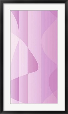 Framed Mauve Waves Print