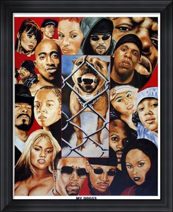 Framed My Doggs Print