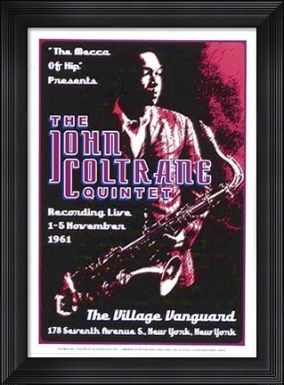 Framed John Coltrane Quintet: Village Vanguard, 1961 Print