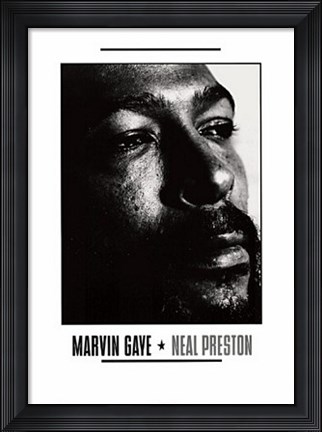 Framed Marvin Gaye Print