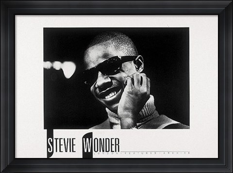 Framed Stevie Wonder Print
