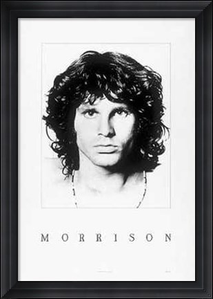 Framed Jim Morrison Print