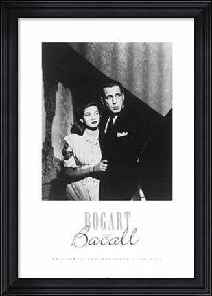 Framed Humphrey Bogart, film star Print