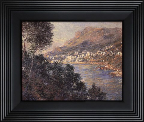 Framed Monte Carlo Vue De Cap Martin Print