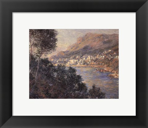 Framed Monte Carlo Vue De Cap Martin Print