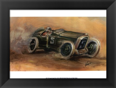 Framed French Grand Prix 1914 Print