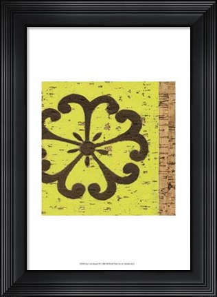 Framed Key Lime Rosette III Print