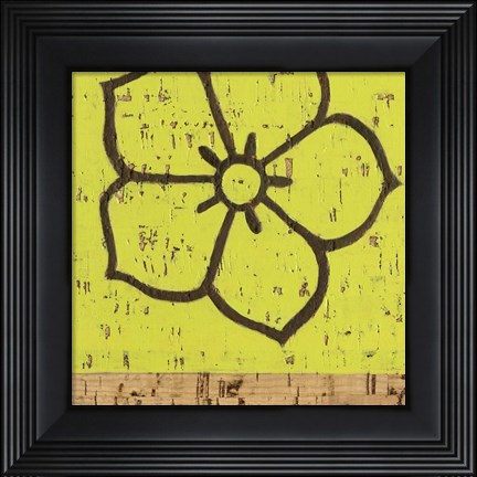 Framed Key Lime Rosette IV Print