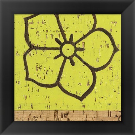 Framed Key Lime Rosette IV Print