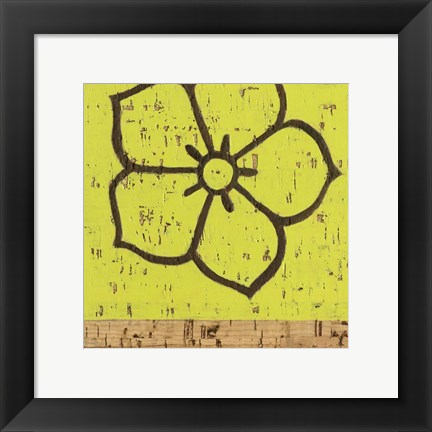 Framed Key Lime Rosette IV Print