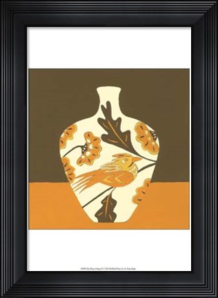 Framed Take Wing in Orange IV Print