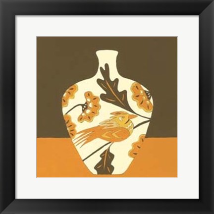 Framed Take Wing in Orange IV Print