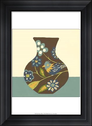 Framed Take Wing in Blue II Print