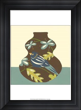Framed Take Wing in Blue III Print