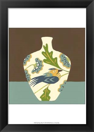 Framed Take Wing in Blue IV Print