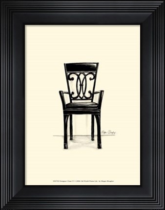 Framed Designer Chair IV Print