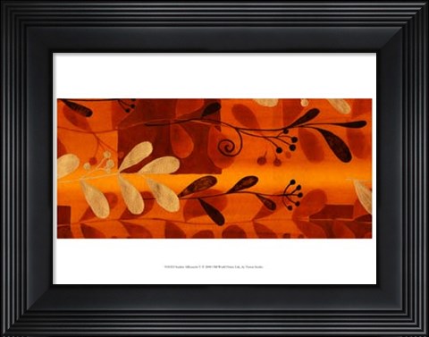 Framed Sun Kissed Silhouette V Print