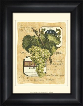 Framed Small White Grapes I Print