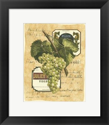 Framed Small White Grapes I Print