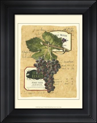 Framed Small Red Grapes I Print