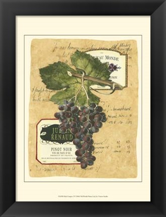 Framed Small Red Grapes I Print