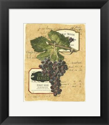 Framed Small Red Grapes I Print