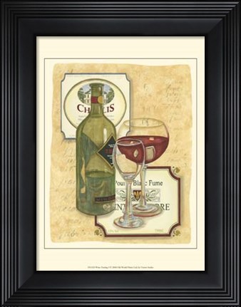 Framed Small Wine Tasting I Print